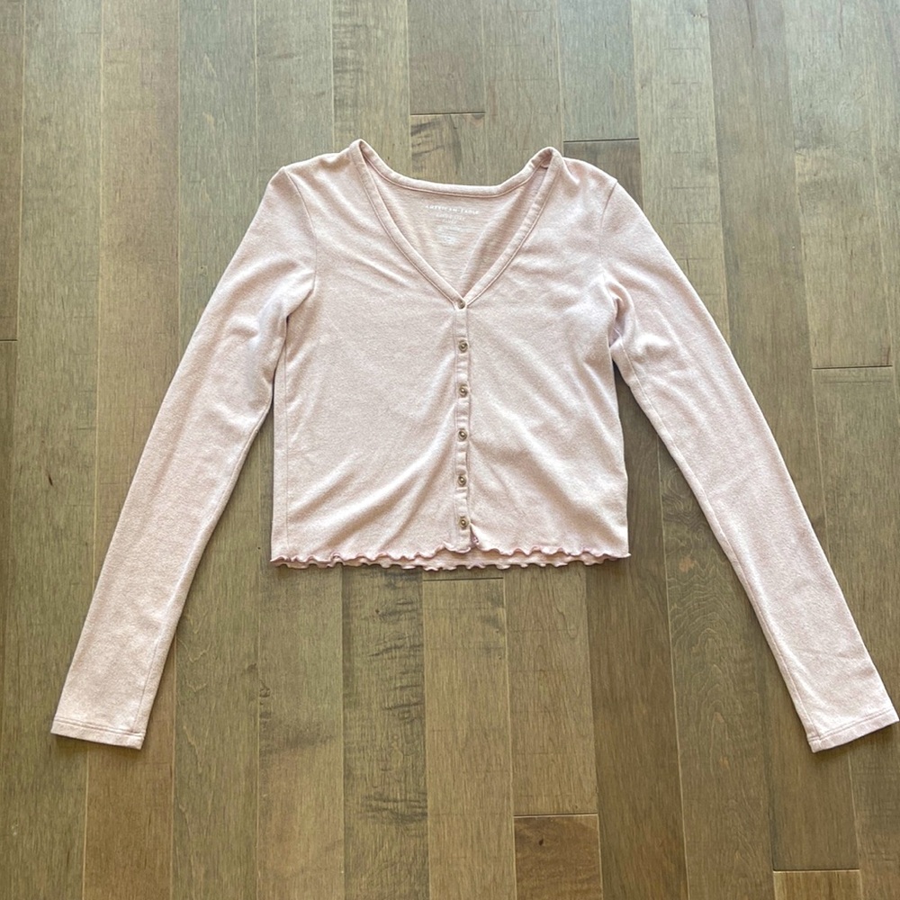 American Eagle “Soft & Sexy Plush” button down sweater. Womens XS.